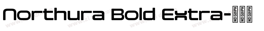 Northura Bold Extra字体转换